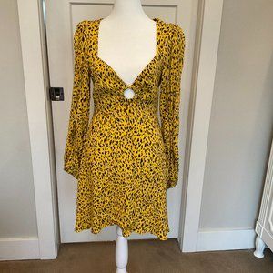 AFRM dress Mustard color - XS NWT